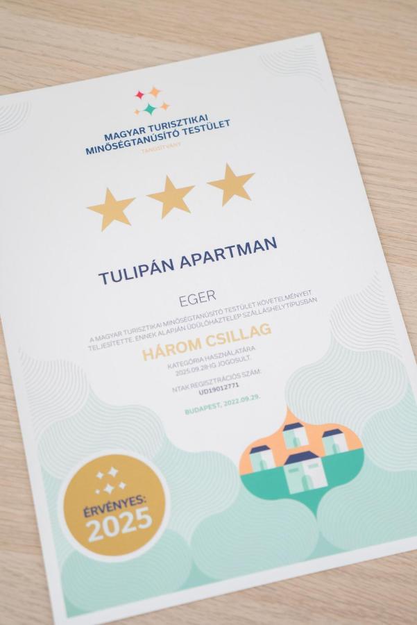 Tulipan Apartman เอ็กเกอร์ ภายนอก รูปภาพ